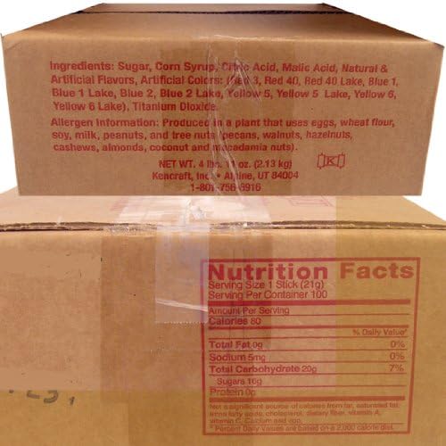 Handcrafted Circus Candy Sticks Cinnamon(7.5" Long) - 100 Ct. Case