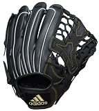 adidas(アディダス) BBグラブ軟式アディダスプロフェッショナル外野手用(右投げ用) ブラック E38081 KQ996