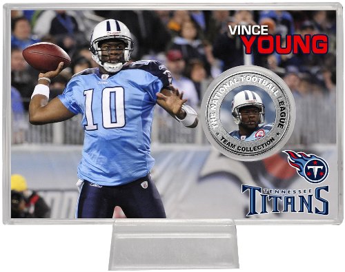 Highland Mint NFL Tennessee Titans Vince Young Silver Coin Card