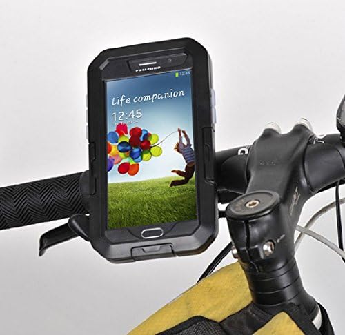 Almatess® Bike Mount Bicycle Motorcycle Mount Waterproof Shockproof Case with Touch Sensitive Screen Hard Case for Samsung Galaxy S 4 / S 3 (Black, Galaxy S 4 / S 3)