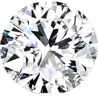 Certified Diamond (Round, Ideal cut, .37 carats, E color, VVS2 clarity)