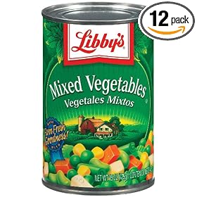 Libby's Mixed Vegetables, 15-Ounce Cans (Pack of 12)