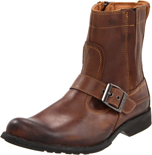 Timberland Men's Earthkeeper City Side Zip Buckle Boot,Burnished Brown,9 M US