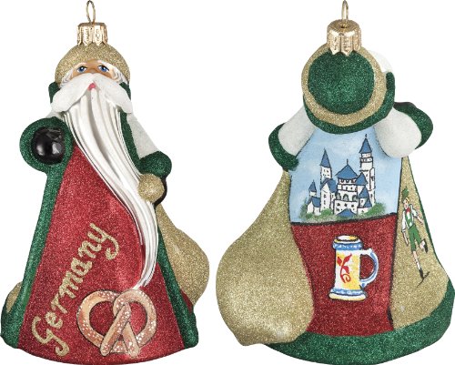 Glitterazzi International German Santa Ornament