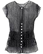 Smocked chiffon blouse