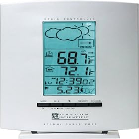 Click here to buy Oregon Scientific BAR888RA Multi-Channel Weather Forecaster with 2 Remote Sensors and....
