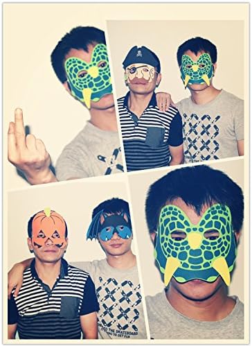 Danibos 15 PCS HALLOWEEN Foam Masks Different Styles with Elastic Strap - Fun Dress Up Party Favors, Trick or Treat, School Birthday Fall Fest Pretend Party