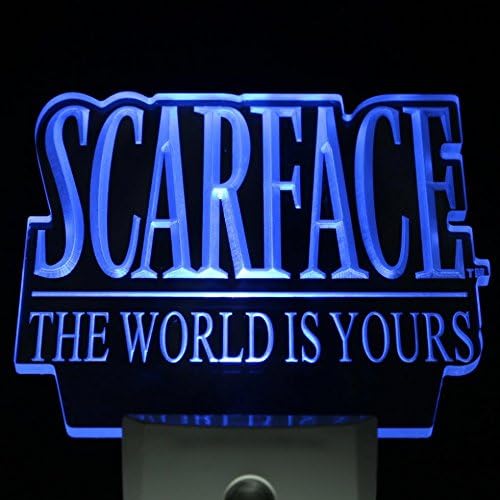 ws0065 Scarface The World is Yours Day/ Night Sensor Led Night Light Sign
