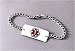 Stainless steel medical identification jewelry * Bracelet: 8 1/2 Long * Engraved Symbol * Diabetic *