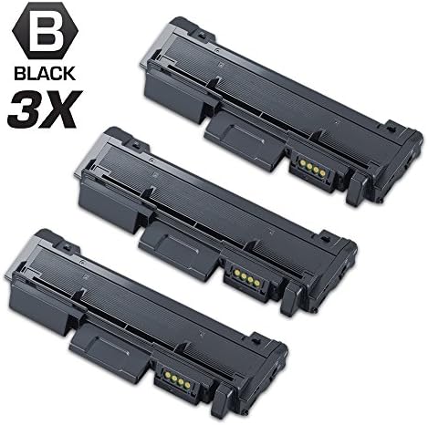 INKUTEN ® 3 Pack Compatible MLT-D116L (MLT-D116S) High Yield Toner For Samsung MLTD116L SL-M2625D, SL-M2675F, SL-M2825DW, SL-M2835DW, SL-M2875FD, SL-M2875FW, SL-M2885FW Printers