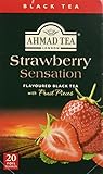 Ahmad Teas - Strawberry Black Tea 1.4oz - 20 Tea Bags