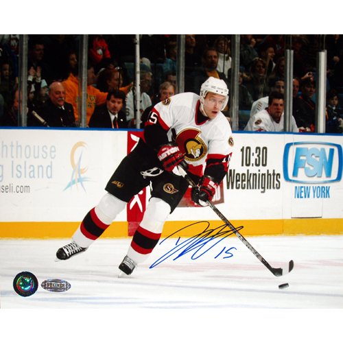 Steiner Sports NHL Dany Heatley Senators White Jersey Autographed 8-by-10-Inch Photograph