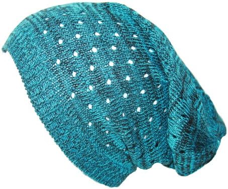 Light Weight Spring Slouch Beanie, Blue