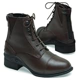 Perri's Ladies Lace Endurotech Paddock Boots, Brown, 8