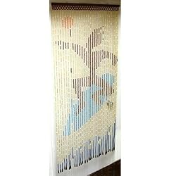 Surfer Beaded Wood Bead Curtain Designer