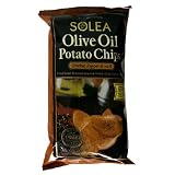 Solea Olive Oil Potato Chips, Cracked Pepper & Salt, 5-Ounce Bags (Pack of 12)
