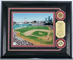 FENWAY PARK AUTHENTIC INFIELD DIRT Boston Red Sox PHOTOMINT - Plaque