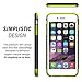 Caseology Sleek Armor for iPhone 6S Plus Case (2015) / iPhone 6 Plus Case (2014) - Slim Fit Armor - Black/Lime