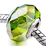 Pugster Handmade Pugster Pale Green Crystal Murano Glass Beads Fits Pandora Chamilia Biagi Beads Charm Bracelet