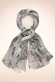 Autograph Wool Rich Paisley Print Lightweight Scarf with Silk