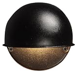 Malibu 8301-9400-01 7-Watt Low Voltage Round Surface Mount Light, Black