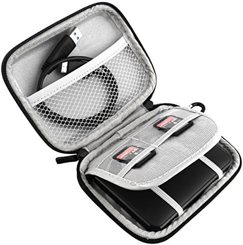 Lacdo Waterproof Hard EVA Shockproof Carrying Case Pouch Bag for Western Digital WD My Passport Studio Ultra Slim Essential WD Elements SE Portable 500GB 1TB 2TB USB 3.0 Portabl 2.5 inch External Hard Drive with Auto Backup Model: