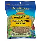 Sunridge Farms Organic Raw Sunflower Seeds, 8-Ounce Bags (Pack of 12)