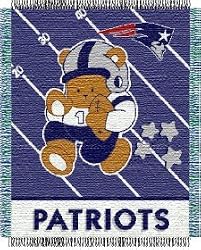 New England Patriots 36"x48" Woven Baby Throw Blanket - Football Sports Merchandise