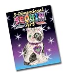 KSG Arts and Crafts 3D Sequin Art 0501 Cat 3D Polystyrene Model Kit