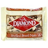 Diamond Brazil Nuts, Shelled, 10-Ounce Bags (Pack of 6)