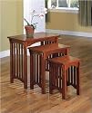 Mission Style Nested Table Set