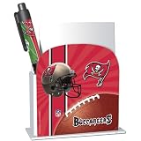 Tampa Bay Buccaneers Stationery Desk Caddy with Matching Ballpoint Grip Pen - NFL (12019-QVB)