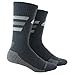 adidas Team Speed Traxion Crew Socks, Lead/White/Light Onix, Large