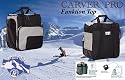 Practical ski boot winter sports bag FUNKTION TOP holds complete  set of ski and snowboard equipment incl. helmet black/silver