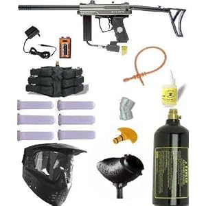 Spyder E-MR1 EMR1 Silver Paintball Marker MEGA Set