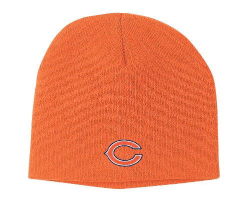 NFL Men's End Zone Uncuffed Knit Hat - K173Z (Chicago Bears, One Size Fits All)