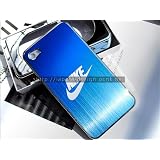 〆iPhone4S/4ハードケース/NIKE/ナイキ/アルミ削りだし風カバー★ダークブルー