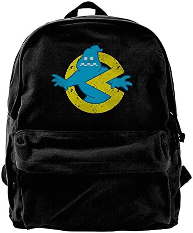 Canvas Pac Man Fan Ghostbusters School Bag Boys Unique Side Zip Closure
