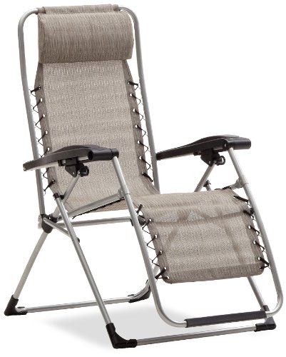 Strathwood Basics Anti-Gravity Adjustable Recliner Chair, Natural