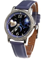 Time100 Constellation-series-Libra Genuine Leather Strap Automatic Mechanical Ladies Watch #W80050L.07A
