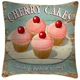 Cherry Cakes Freshly Baked Cushion - Martin Wiscombe Cushions