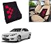 Auto Pearl-Premium Quality Orthopaedic Velvet Memory Foam Car Seat Black 6Red Squares Backrest For - Honda Accord RS.849.00