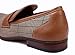 Ferro Aldo Men Fashion Slip On Loafers Dress Shoes Leather Lining Brown Plaid