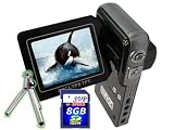 SVP HDDV-3001 12MP Max. 6-in-1 Multi-Functional Camcorder with Rare Huge Flip LCD! (8GB SDHC Card & Tripod Included)