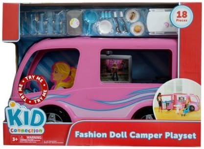 Kid Connection Fashion Doll Camper Play Set for Girls 3 Years and Up