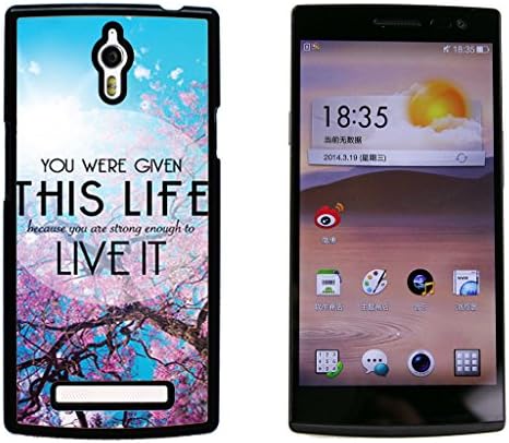 This life live it Hard Plastic and Aluminum Back Case For OPPO Find 7 X9007
