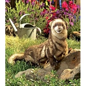 Plush Ferret Puppet