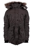 Eight2Nine Women Winterjacke Mantel, mit abnehmbarerem Pelz, braun, Größe: L Eight2Nine Women Winterjacke Mantel, mit abnehmbarerem Pelz, braun, Größe: L