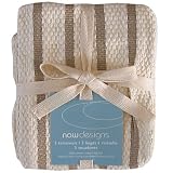 Basketweave Teatowel Set - Taupe