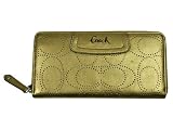 コーチ　COACH　ラウンドファスナー長財布 ゴールド系 レザー 45560　SV/GD[並行輸入品] コーチ ゴールド